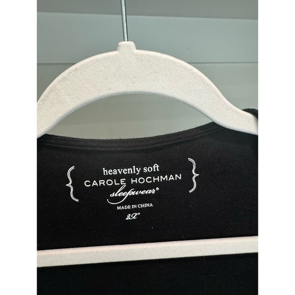 Carole Hochman Sleepwear Heavenly Soft Cardigan Size 2XL Black - Picture 3 of 4